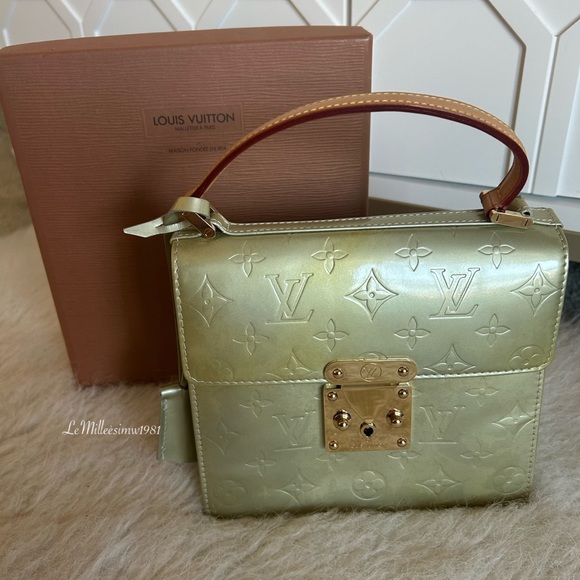 Louis Vuitton Handbags - LV Monogram Vernis Springstreet in Mint/Gray Color